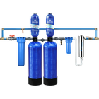 Rhino&reg; Well Water with UV, Tall Salt-Free Water Conditioner, Pro-Grade Bypass Kit and Low Maintenance Pre-Filter image number 0