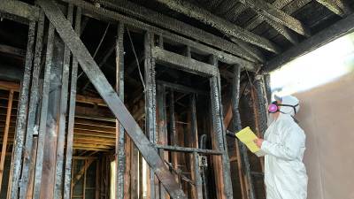 fire damage restoration